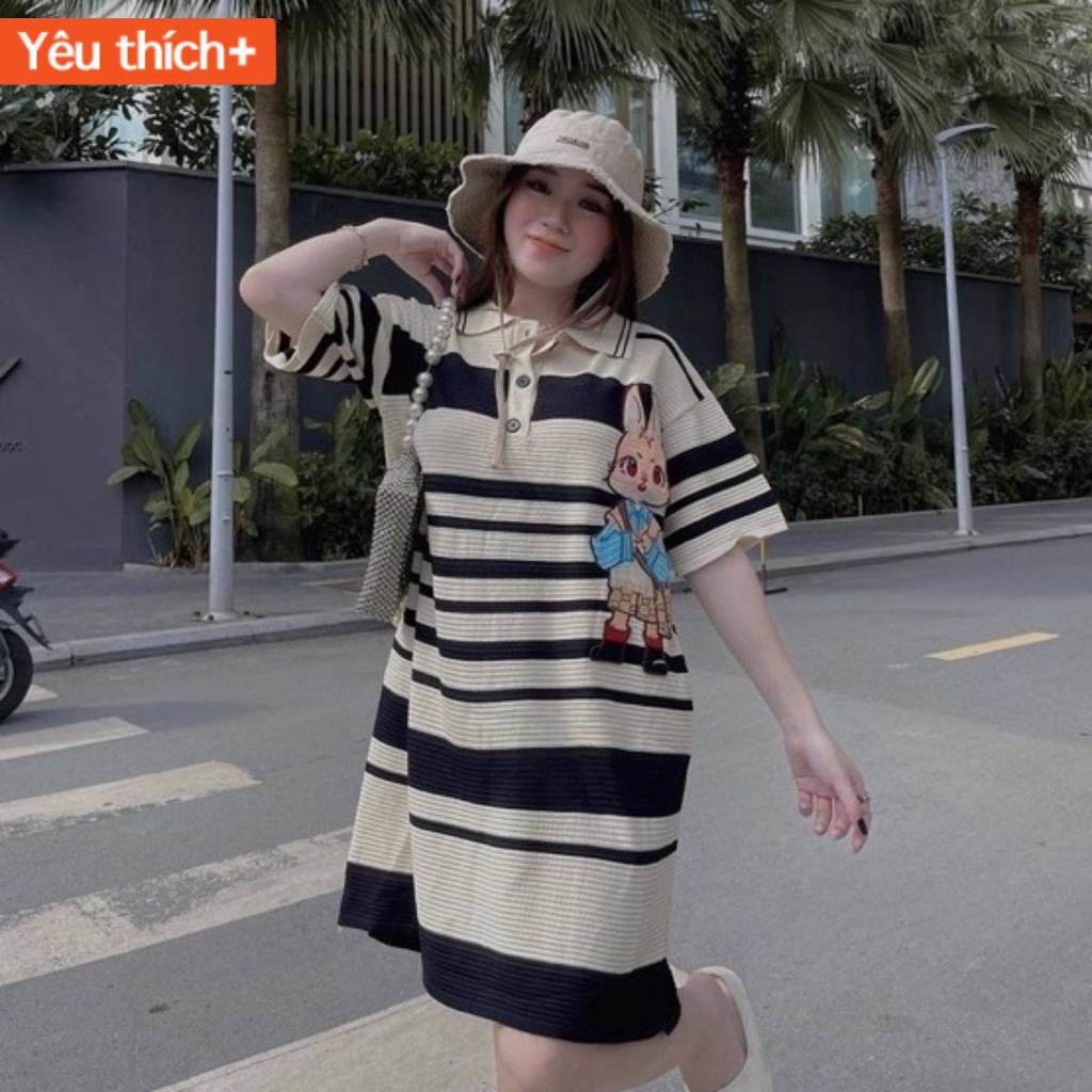 Váy Đầm Len Polo Mongtoghi Thỏ Thêu Quảng Châu Cho Nàng Xúng Xính Dạo Phố