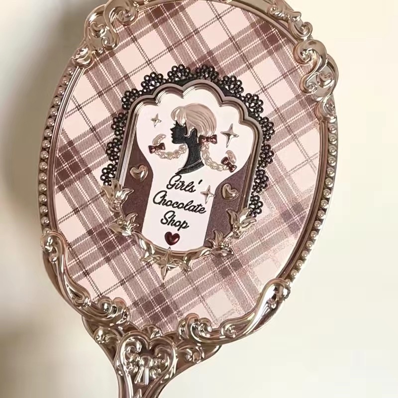 Gương cầm tay Flower Knows - sẵn xanh nhạt mermaid, trân châu