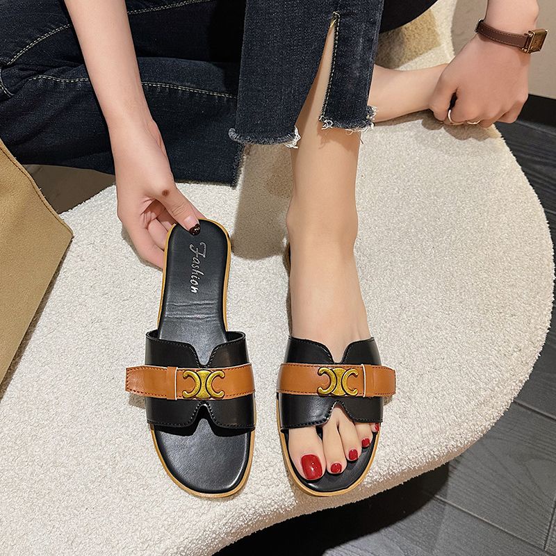 Dép Đế Bằng Thời Trang Mùa Hè Sang Trọng Cho Nữ