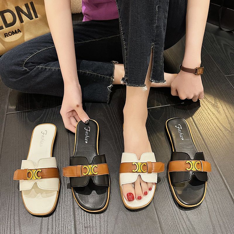 Dép Đế Bằng Thời Trang Mùa Hè Sang Trọng Cho Nữ