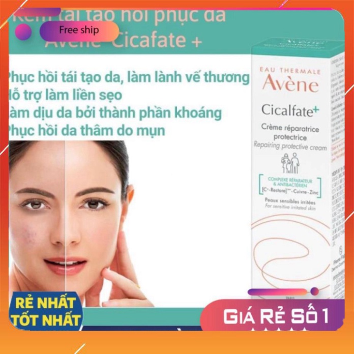 Kem phục hồi da Avène Cicalfate Repair Cream -  Giảm Thâm Phục Hồi Da 100ml