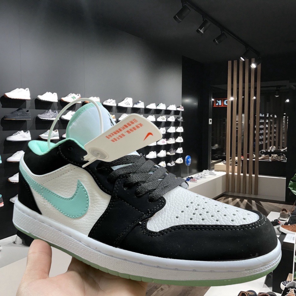 Giày Sneaker JD 𝗷𝗼𝗿𝗱𝗮𝗻 𝟭 𝗽𝗮𝗻𝗱𝗮 Xanh Ngọc Cổ Thấp jd1 nam nữ. | BigBuy360 - bigbuy360.vn