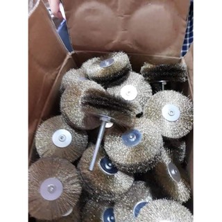 Chổi thép quật gỗ đk 80 dày cán 6mm sợi mềm sợi cứng