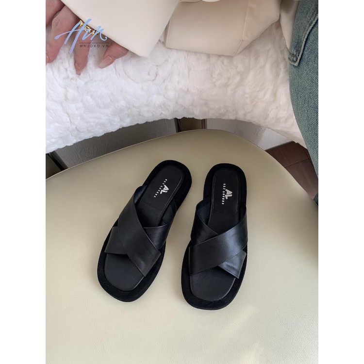 Giày Sandal Đế Dày Quai Chéo Chống Trượt Thời Trang Mùa Hè Hàn Quốc Dành Cho Nữ