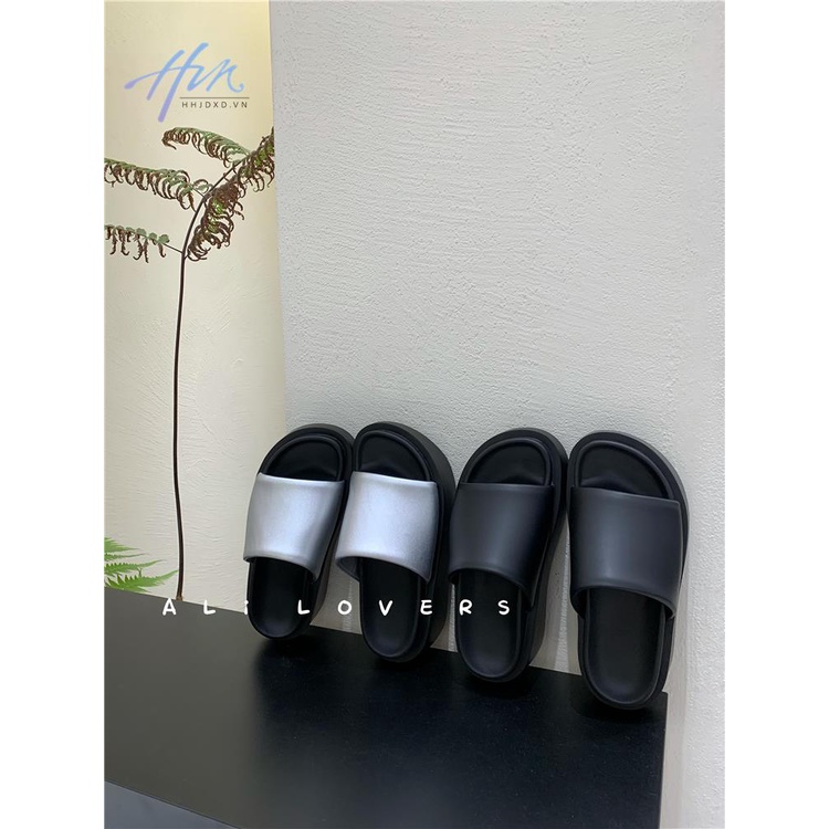 Dép Sandal Đế Bằng Màu Sắc Tươi Sáng Phong Cách Âu Mỹ Thời Trang Cho Nhà Tắm