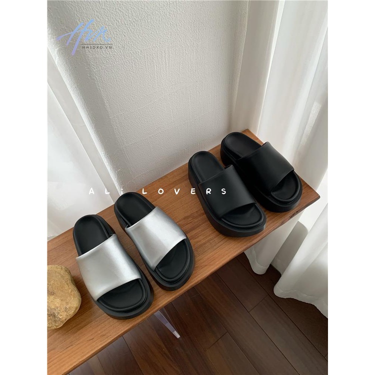 Dép Sandal Đế Bằng Màu Sắc Tươi Sáng Phong Cách Âu Mỹ Thời Trang Cho Nhà Tắm