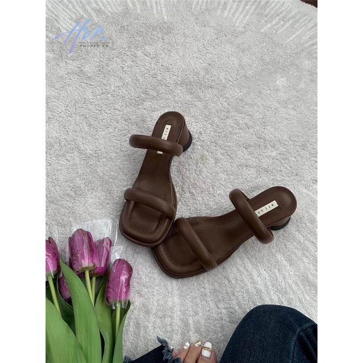 Dép Sandal Đế Bằng Hở Ngón Phong Cách Hàn Quốc Thời Trang Mới 2023 Dành Cho Bạn Nữ