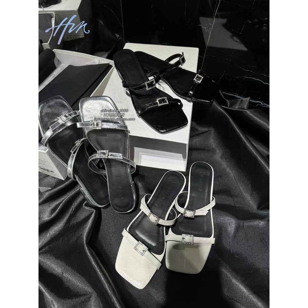 Hàng Mới Về Mới Dép Nữ Mũi Vuông Thời Trang Hàn Quốc