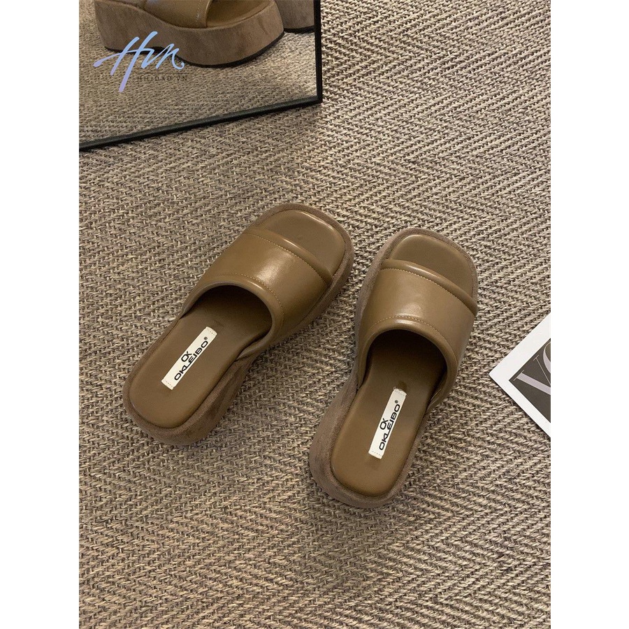 Dép Sandal Đế Dày Tăng Chiều Cao Thời Trang Xuân Hè 2023 Phong Cách Mới Cho Nữ