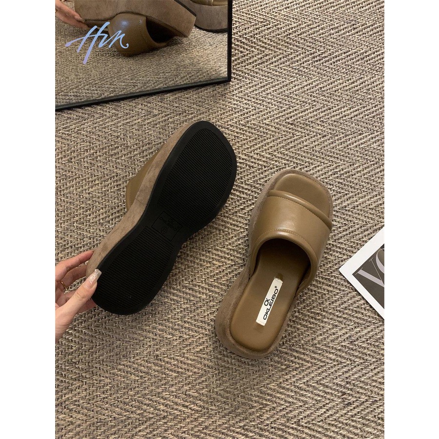 Dép Sandal Đế Dày Tăng Chiều Cao Thời Trang Xuân Hè 2023 Phong Cách Mới Cho Nữ