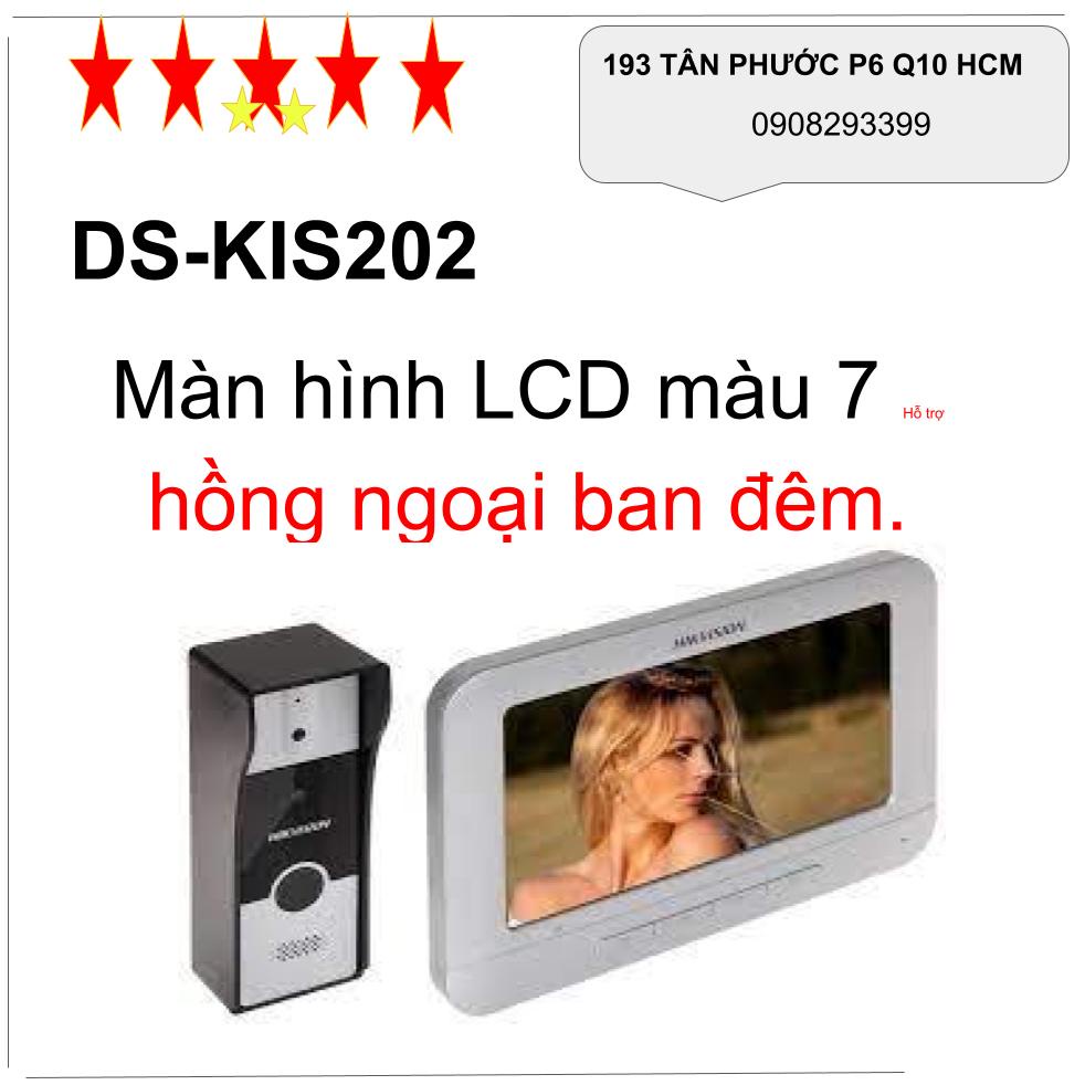 DS-KIS202 bộ chuông cửa màng hình 7 inch