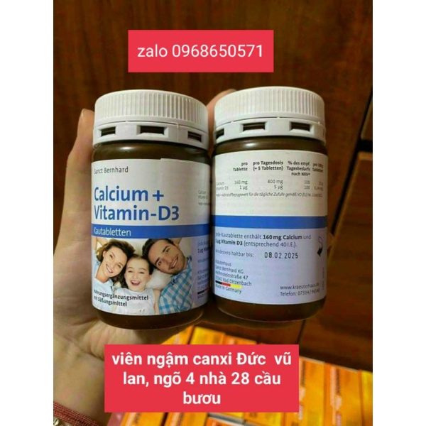 VIÊN NGẬM CANXI D3 ĐỨC