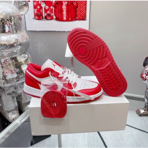 Giày JD Đỏ Cổ Thấp Sneaker, Giày JỎDAN 1 Low Đỏ Trắng Thời Trang Hàng Đẹp Full Box Bill | BigBuy360 - bigbuy360.vn