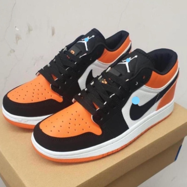 Giày thể thao jd cam đen cổ thấp sneaker nam nữ siêu hot | BigBuy360 - bigbuy360.vn