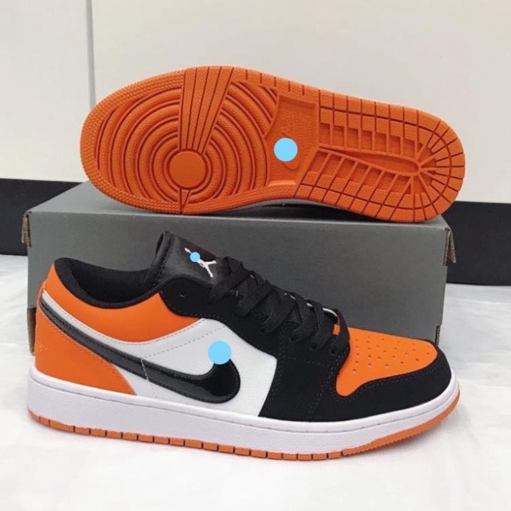 Giày thể thao jd cam đen cổ thấp sneaker nam nữ siêu hot | BigBuy360 - bigbuy360.vn