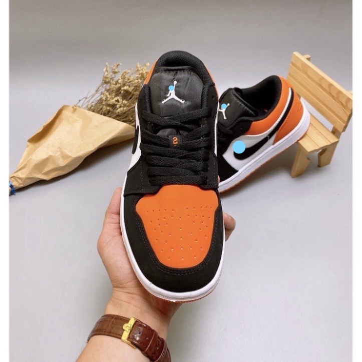 Giày thể thao jd cam đen cổ thấp sneaker nam nữ siêu hot | BigBuy360 - bigbuy360.vn