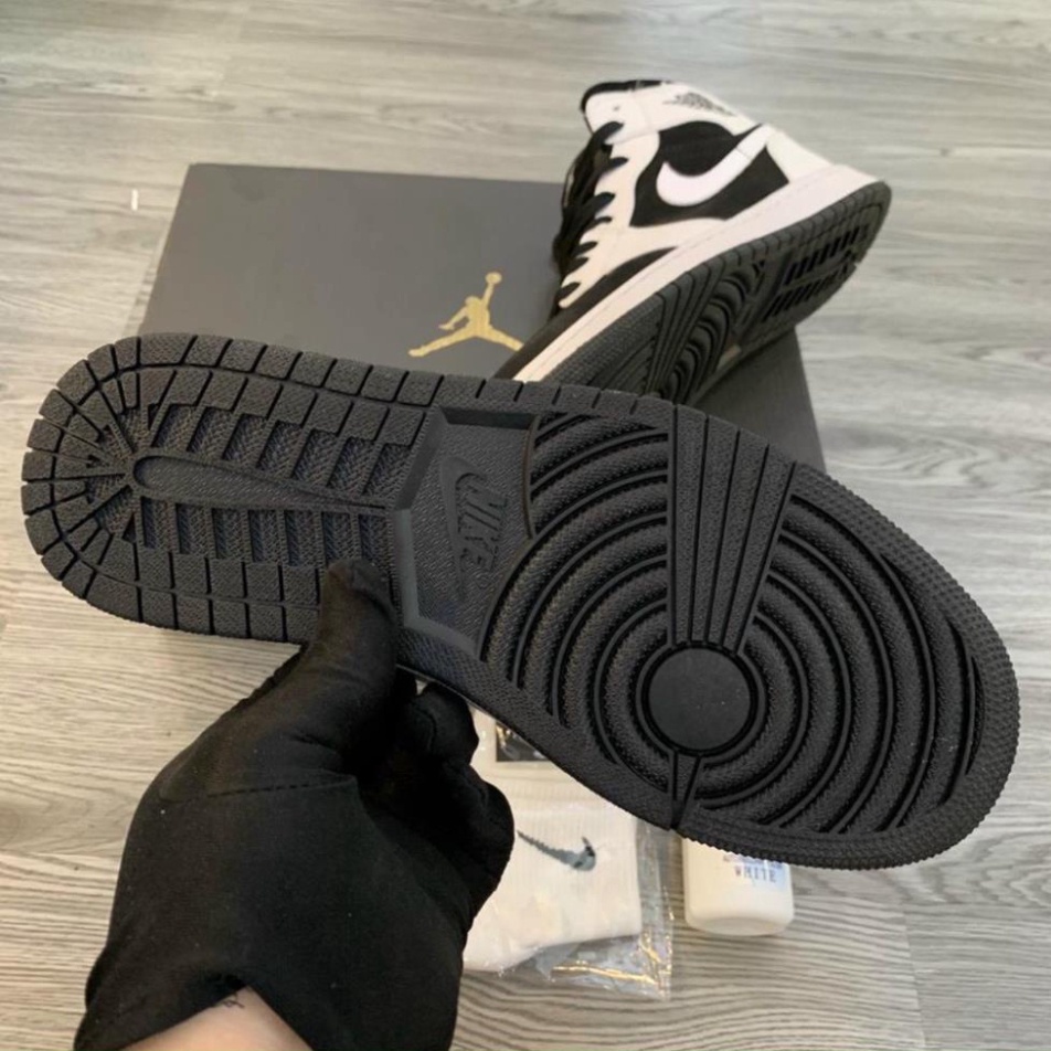 Giày thể thao sneaker JD Trắng Đen cổ Cao hight full size nam nữ da bò đôt không cháy, mẫu mã phù hợp full bill box | BigBuy360 - bigbuy360.vn