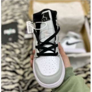 Giày Thể Thao JD Xám Cổ Cao - Giày Jordan Xám Cao Cổ | BigBuy360 - bigbuy360.vn