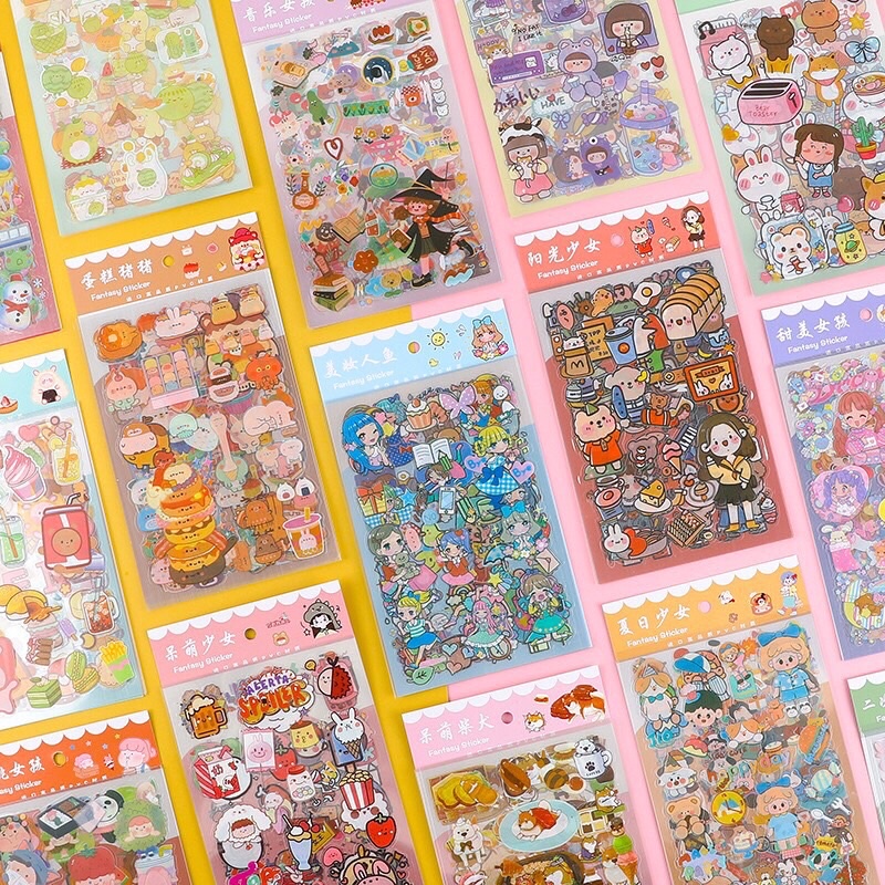 Set 6 tấm sticker dễ thương