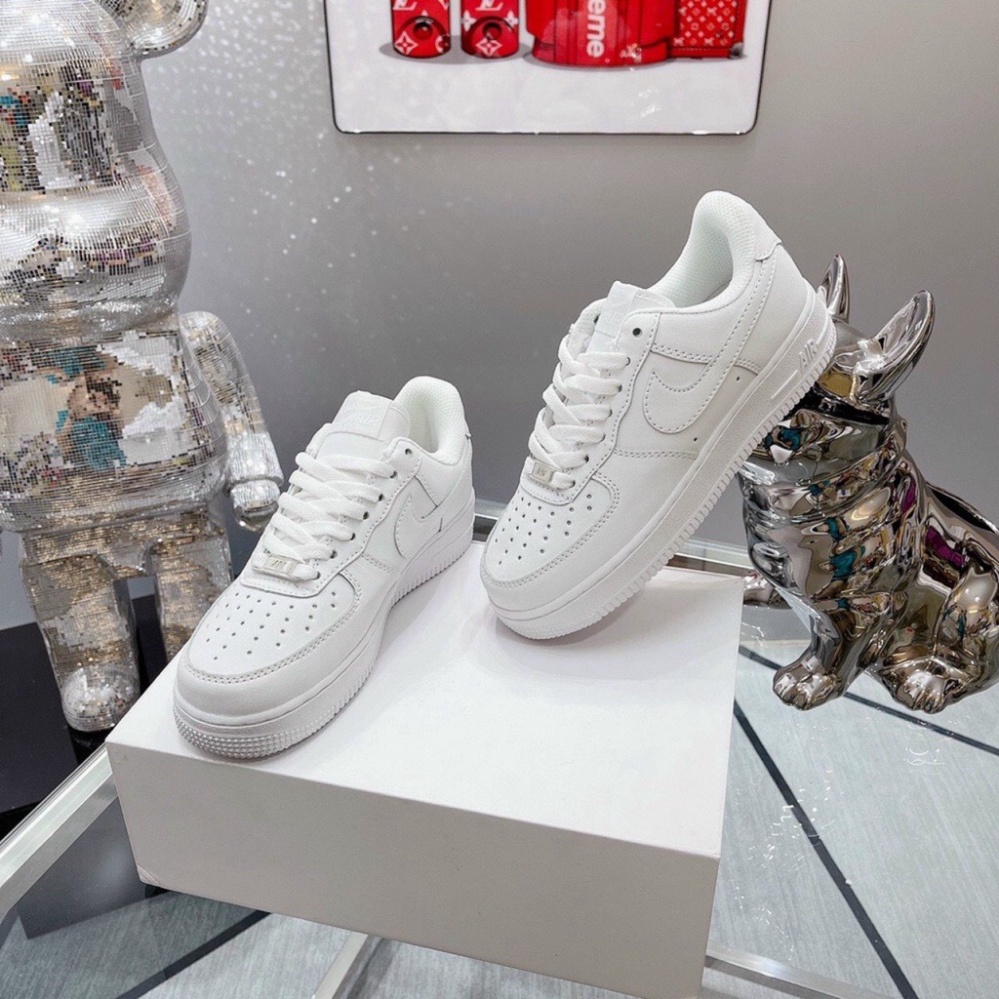 Giày af1 full trắng, thể thao nam nữ giày sneaker air force 1 bản full trắng bản all White đễ phối đồ full box bull hót | BigBuy360 - bigbuy360.vn