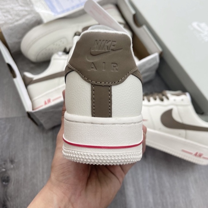Giày _Nike Air force 1 trắng vệt đen, giày af1 móc nâu chuẩn hàng trung Full Phụ Kiện | BigBuy360 - bigbuy360.vn