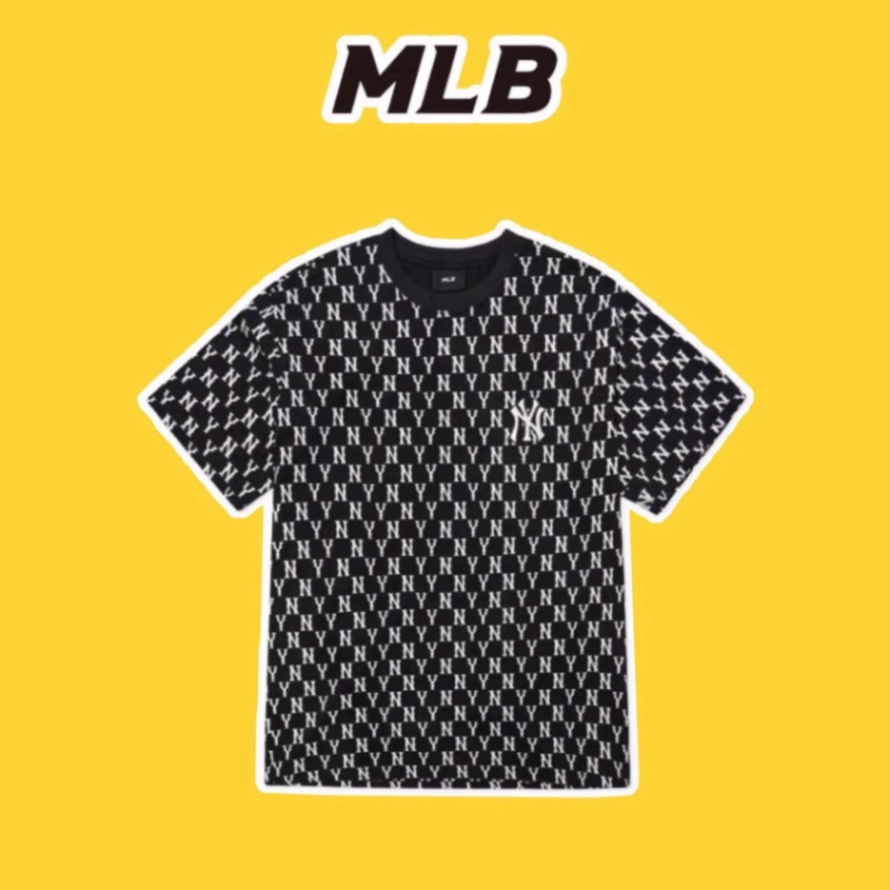 Áo thun NY MLB,áo phông NY mlb unisex Monogram chất cotton chính hãng cao cấp
