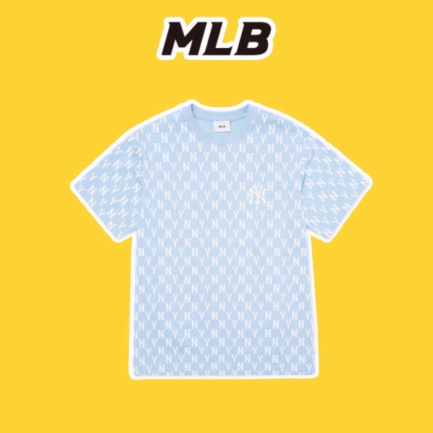 Áo thun NY MLB,áo phông NY mlb unisex Monogram chất cotton chính hãng cao cấp