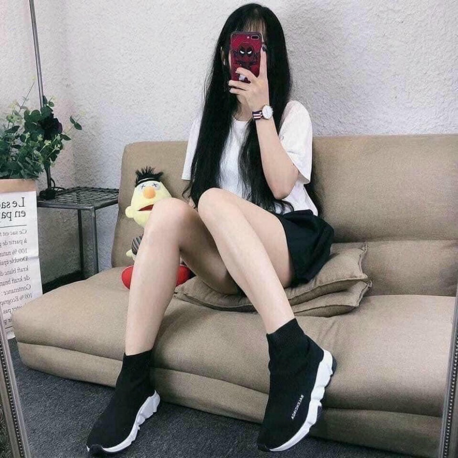 Giày Balenciaga Speed đen cổ chun cao cấp , Giày balen cổ cao nam nữ full bill box Hàng 11 full hộp phụ kiện trắng Trung | BigBuy360 - bigbuy360.vn