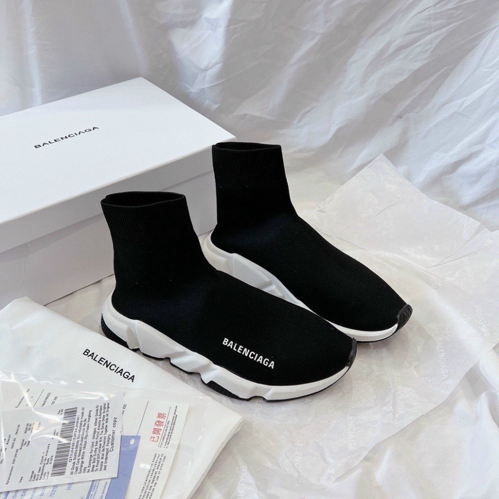 Giày Balenciaga Speed đen cổ chun cao cấp , Giày balen cổ cao nam nữ full bill box Hàng 11 full hộp phụ kiện trắng Trung | BigBuy360 - bigbuy360.vn