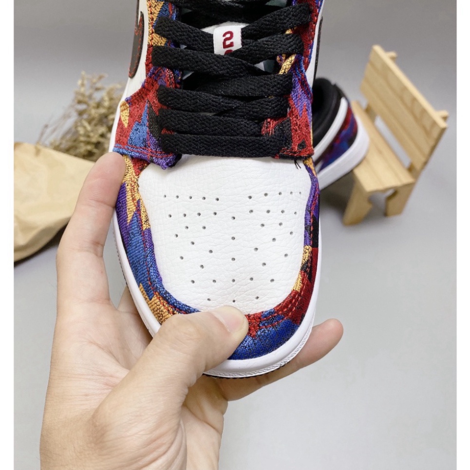 Giày 𝐍𝐢𝐤𝐞 𝗷𝗼𝗿𝗱𝗮𝗻 𝟭 Thổ Cẩm Cổ Thấp- Giày Sneaker Nam Nữ Thể Thao Cổ Thấp Thời Trang Cao Cấp [Full bill +box] | BigBuy360 - bigbuy360.vn