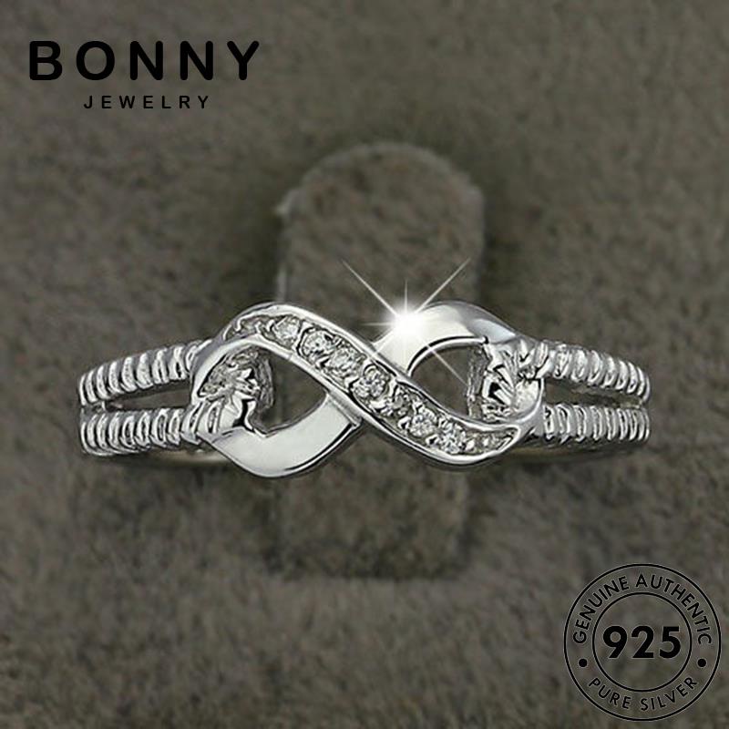 Bonny JEWELLY Diamond Original Fashion 8 925 Moissanite Hình Nữ Nhẫn Bạc R76