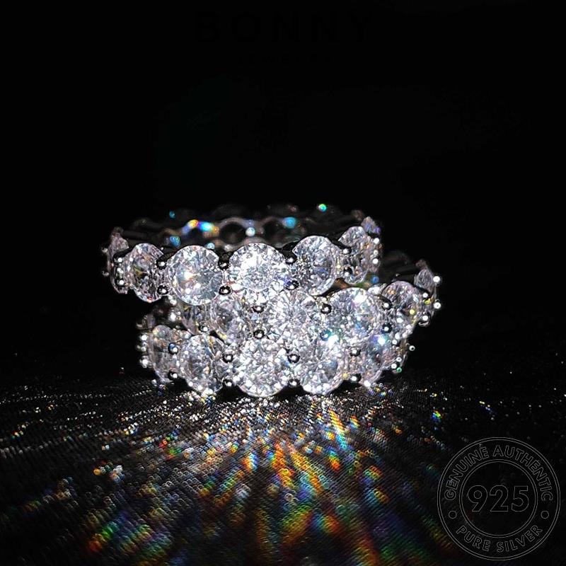 Bonny JEWELRY Nguyên Chất JEWELLY Dòng Lời Hứa Kim Cương 925 Nữ Hàng Tuần Moissanite Moissanite Nhẫn