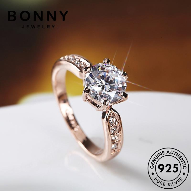 Bonny JEWELRY vòng đông moissanite 925 nguyên bản trong nhẫn vàng cưới ngực cam kết lâm sàng Nhẫn ly hợp trứng kim cương nữ tính mùa đông bạc berlock R2457