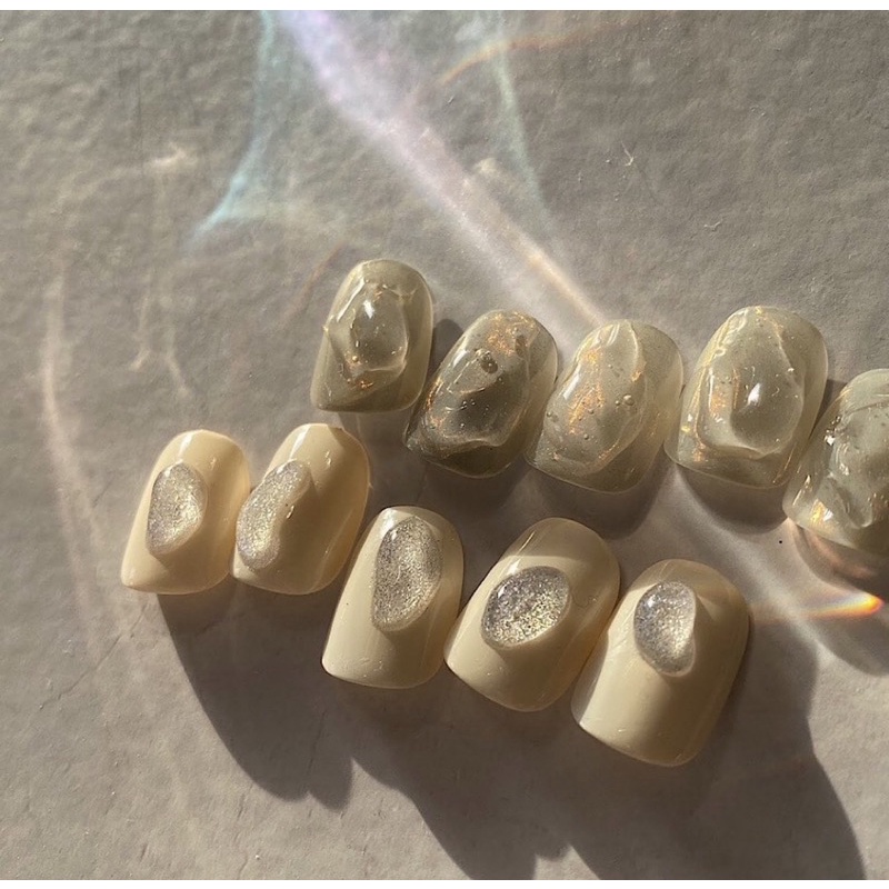 Hộp móng lẻ 1 size tròn, vuông làm mẫu phom đẹp