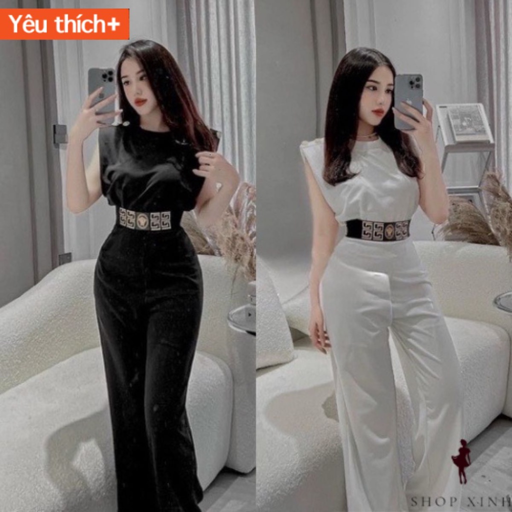 Set VERSACE áo croptop tay dơi cúc vai mix quần suông cạp bo họa tiết thời trang Quảng Châu