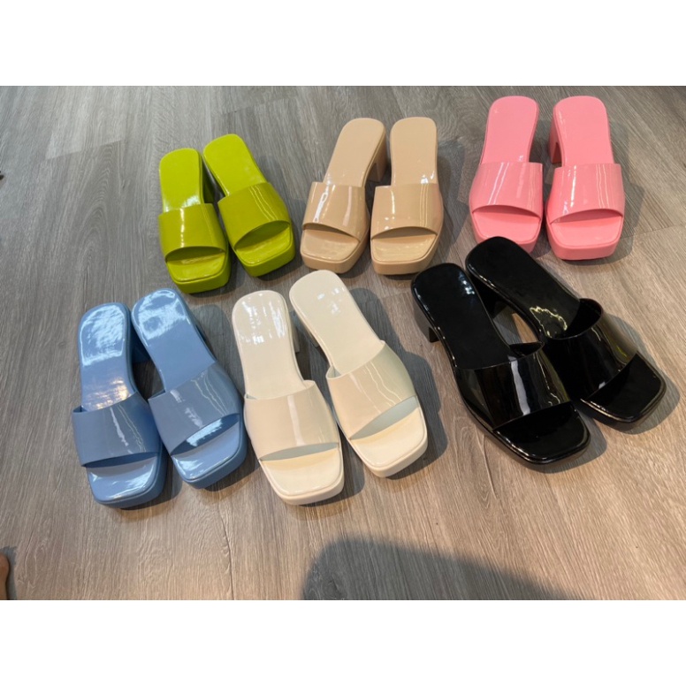 Dép gót 5cm  đế siêu nhẹ cực chất hót 2023 xinh xắn hót treand 2023