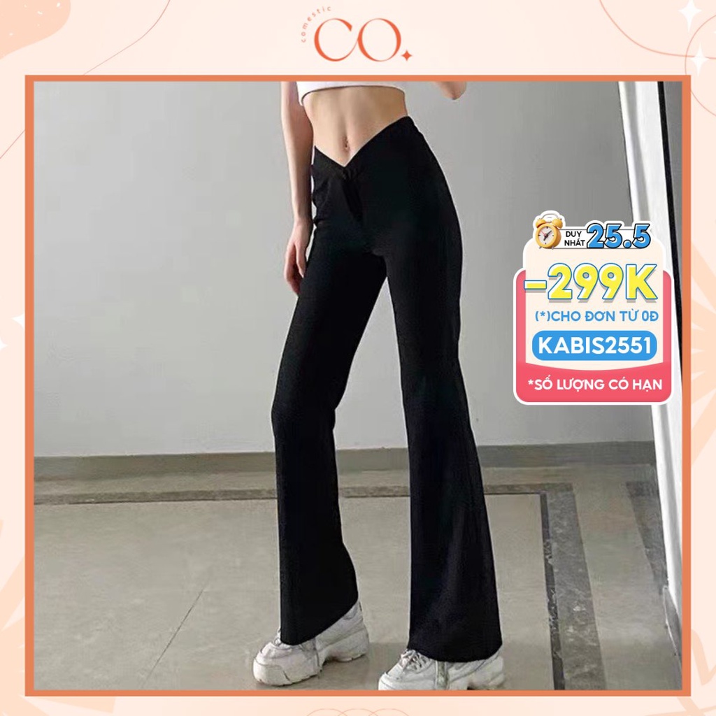 Quần Dài Cạp Cao Dáng Dài Trước Phong Cách Ulzzang_Mẫu Mới Nhất D5