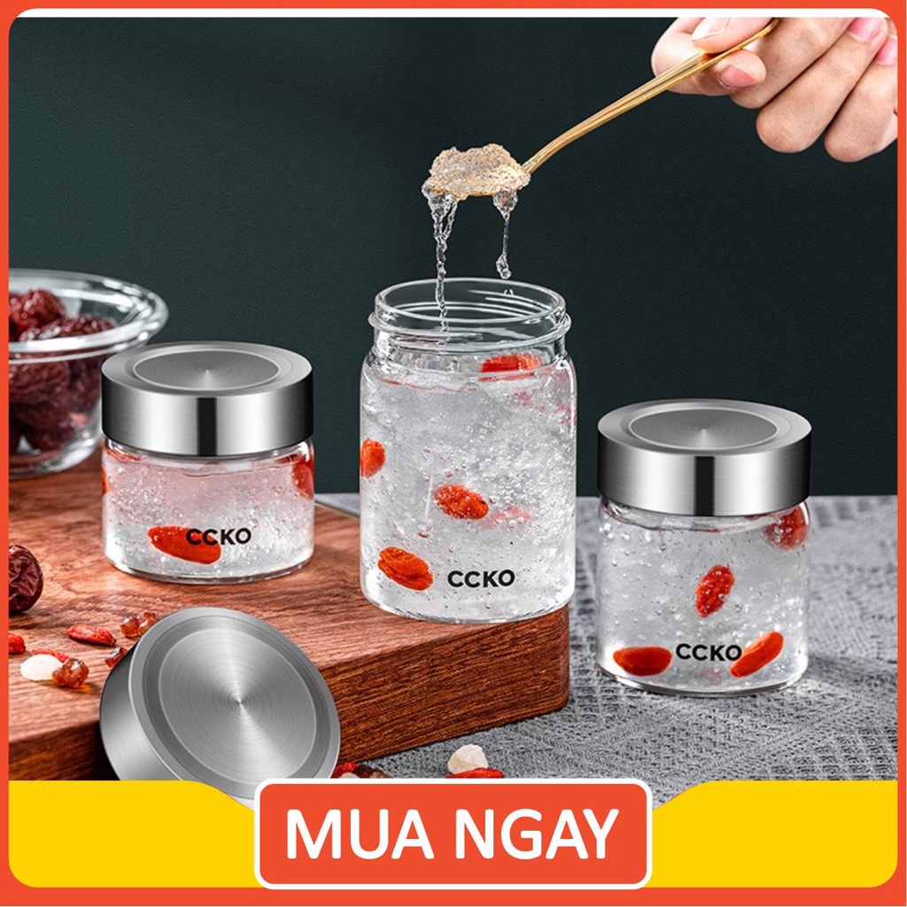 Set 3 lọ thủy tinh đựng yến cao cấp CCKO CK9317 🔰Hanrui Shop VN🔰