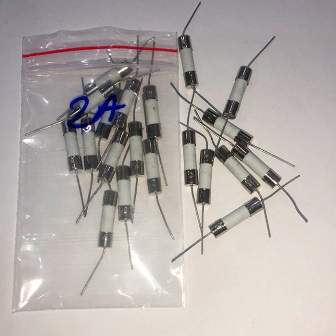 Cầu Chì Sứ Cắm - Chân Hàn Mạch 5x20mm 250V