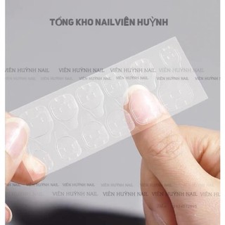 miếng dán móng , keo silicon dán móng nailbox, tờ 12 miếng dán