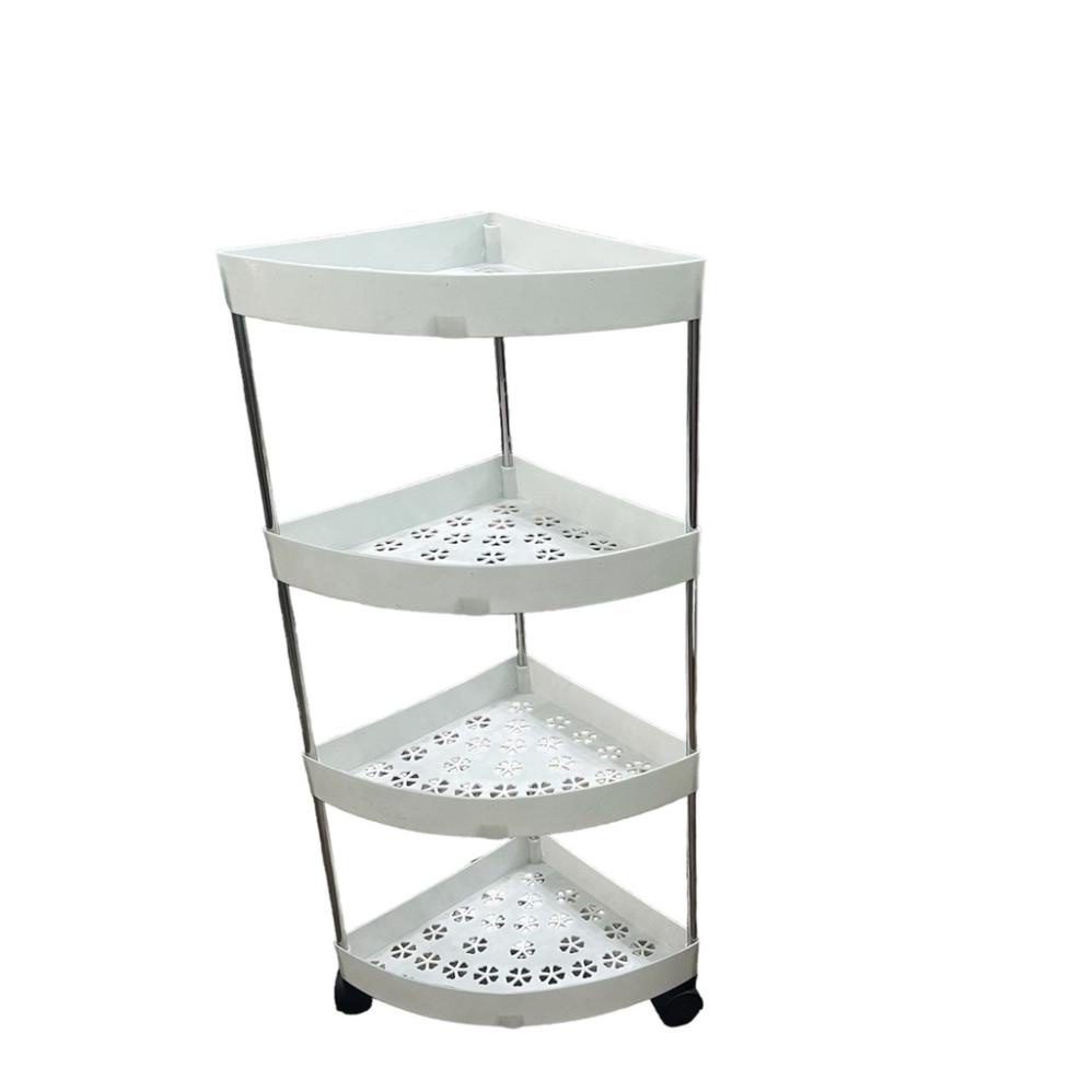Kệ đựng đồ đa năng 4 tầng có bánh xe