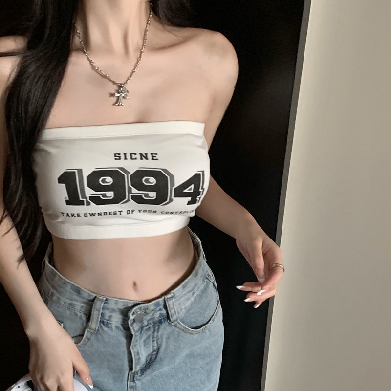 Áo Ngực Không Dây Có Đệm Nâng Ngực Chống Lộ Hàng Mùa Hè Cho Nữ