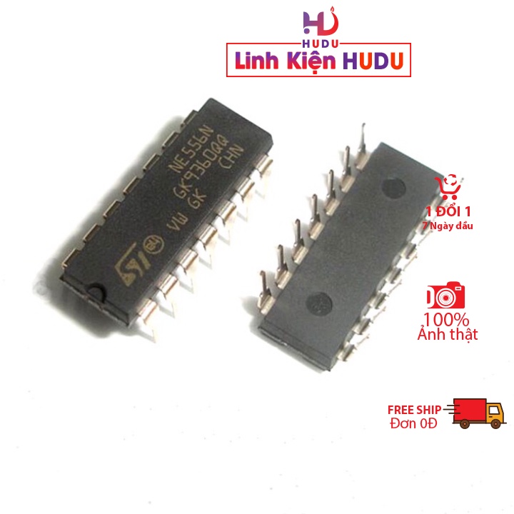 NE556 556 NE556N DIP-14 IC tạo xung 2 cổng OUTPUT kde5977 IC dao động phát xung mới chính hãng