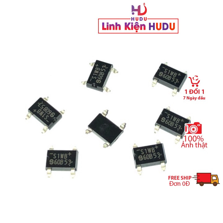 Mua Chỉnh lưu cầu Diode cầu S1WBS60 S1WB60 1A 600V SOP-4 mới nhập khẩu ...