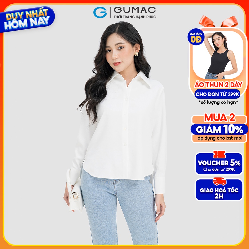 Áo sơ mi đô kiểu GUMAC AD04032