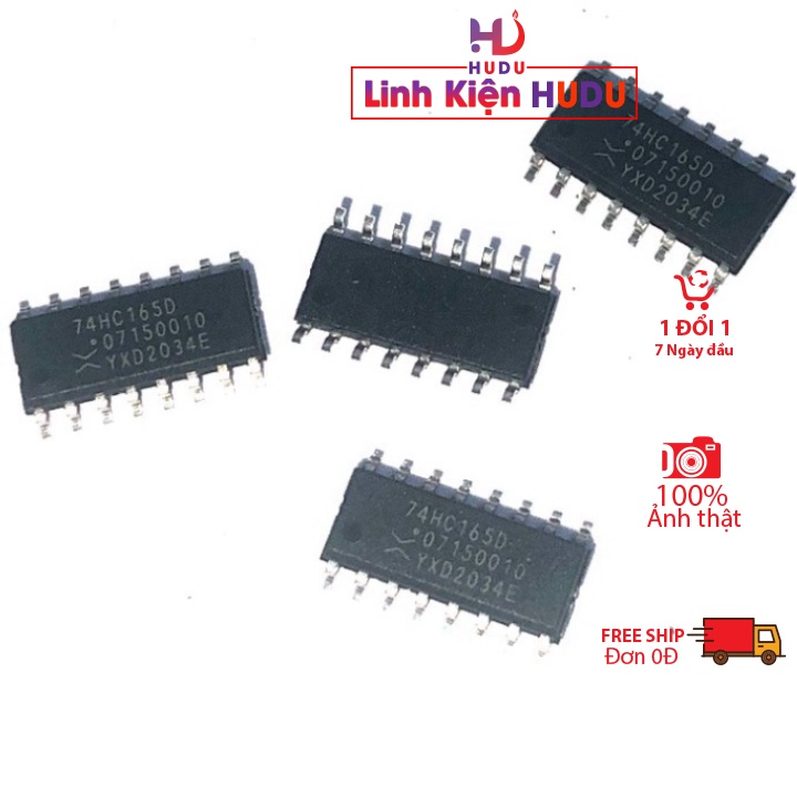 IC 74HC165 SOP-16 SMD Dán 74HC165D 74165 Hàng Mới Chính Hãng ship từ 5 chiếc