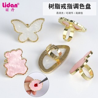 nhẫn pha màu móng , nhẫn đeo pha sơn móng tay