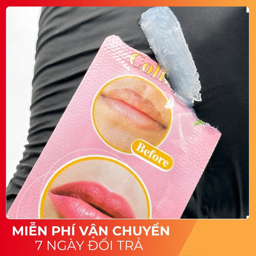 Dưỡng Môi,Mày Lipbam Colagen Dạng Gói Dùng Sau Xăm