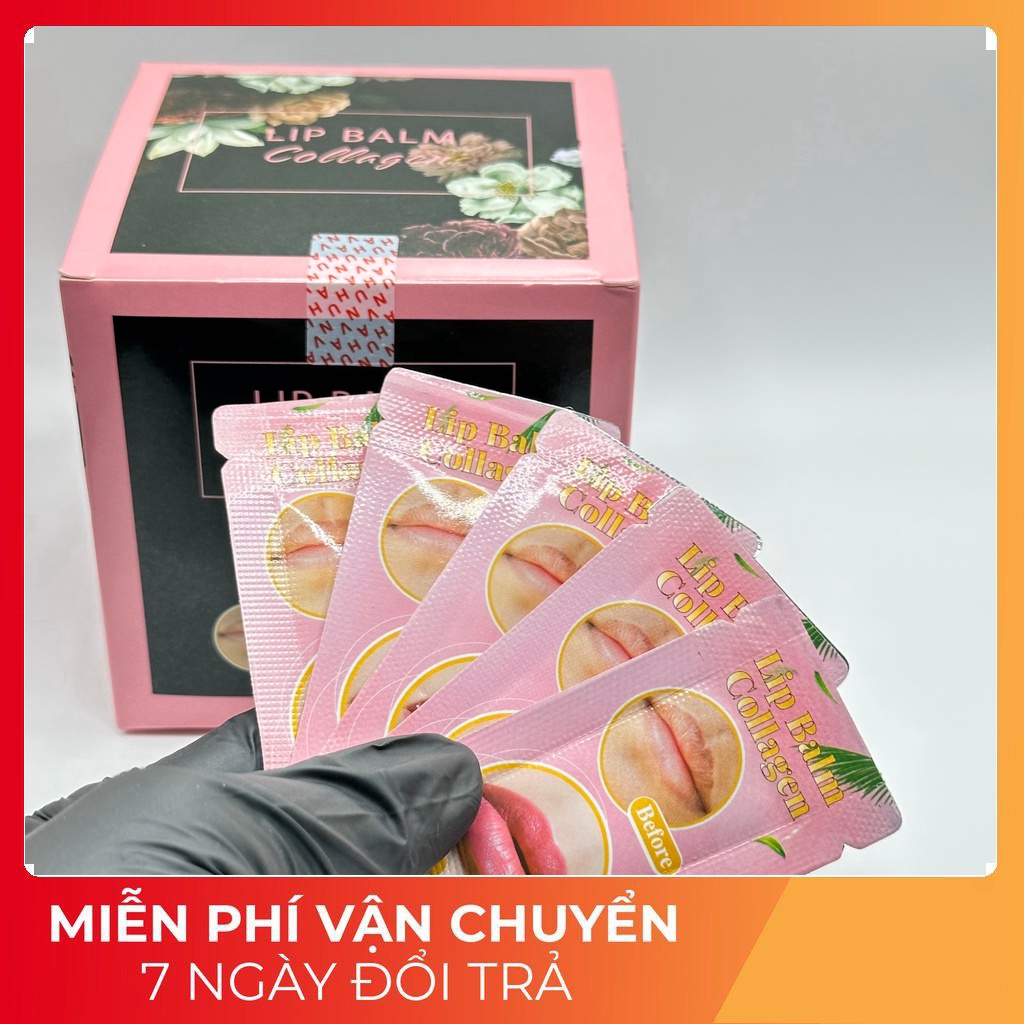 Dưỡng Môi,Mày Lipbam Colagen Dạng Gói Dùng Sau Xăm