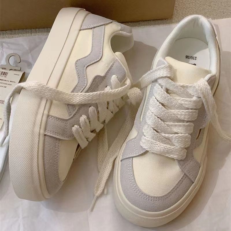 Giày Thể Thao Vải Bạt Phong Cách Hàn Quốc Thời Trang Xuân Hè Dành Cho Nữ
